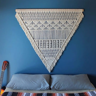 Bohemian Triangle Macrame Wall Hanging