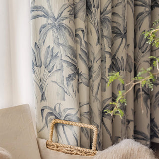 Botanical Elegance Nature-Inspired Drapery Curtain