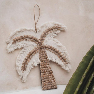 Coastal Palm Tree Macrame Wall Art