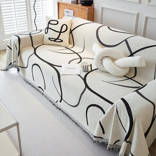 Curve Patterned Sofa / Couch Cover