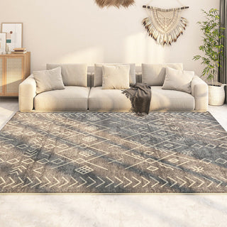 Easy Clean Rug Boho Tribal Spillproof Pet-Friendly Living Room Large Runner Rug