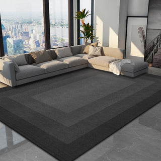 Easy Clean Rug Gradient Shadow Spillproof Pet-Friendly Minimalist Living Room Area Rug