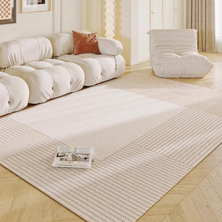 Easy Clean Rug Modern Minimalist Geometric Spillproof Pet-Friendly Living Room Large Area Rug