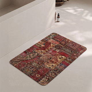 Easy Clean Rug Persian-inspired bath Mat