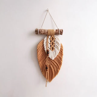 Fall Leaf Macrame Wall Art