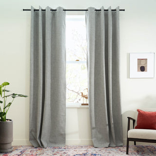 Faux Linen Blackout Curtains