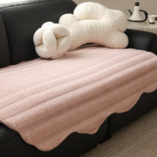 Gentle Blush Cozy Texture Sofa/Couch Cover