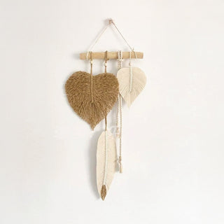 Harmony Leaves Trio Macrame Hanging