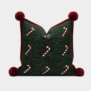 Holiday Candy Cane Pillow Cover