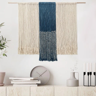 Indigo Cascade Wall Tapestry