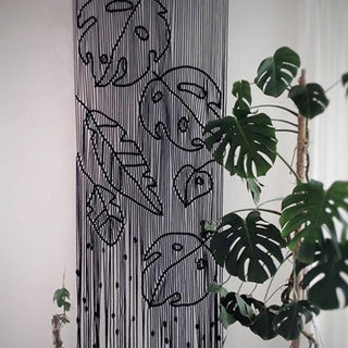 Monstera Leaf Macrame Wall Hanging