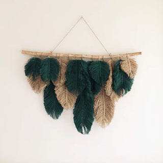 Nature-Inspired Feather Macrame Wall Hanging