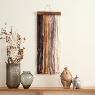 Nomad's Palatte Dip-Dyed Macrame Wall Tapestry