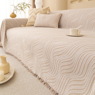 Rippled Elegance Sofa Cover