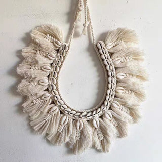 Shell Fringe Macrame Wall Decor