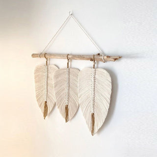 Trio of Serenity Leaves Wall Hanging