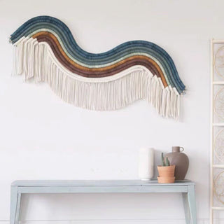 Wavy Boho Rainbow Wall Art