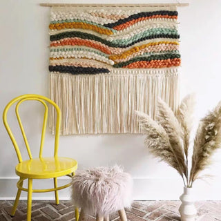 Woven Sunset Wall Hanging