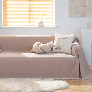 Smooth Mocha Sofa Cover