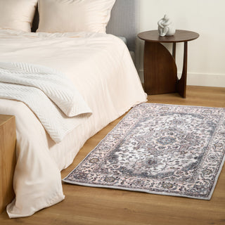 Waterproof Classic Gray Persian Lightweight Rug