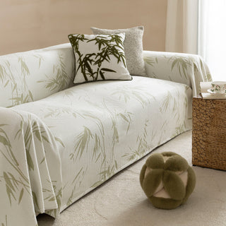 Cooling Bamboo Leaves Sofa / Couch Cover - Final Sale