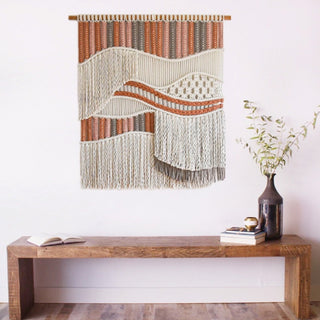 Earth Tones Woven Wall Tapestry