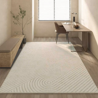 Easy Clean Rug Serene Spiral Spillproof Pet-Friendly Living Room Large Area Rug