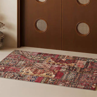 Machine Washable Rug Persian-Inspired Luxury Bedroom Rug