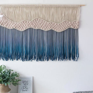 Ocean Wave Macrame Wall Tapestry