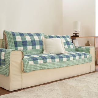 Plaid Scratch Guard Sofa Cover