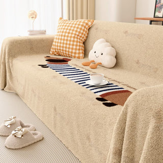 Playful Dog Pattern Sofa Cover Perfect for Pet Lovers Adding Style and Functionality