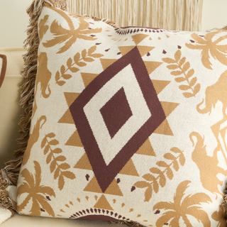 Aztec Boho Throw Blanket and Cushion Cover Set