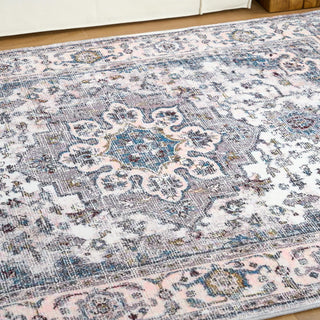 Waterproof Classic Gray Persian Lightweight Rug