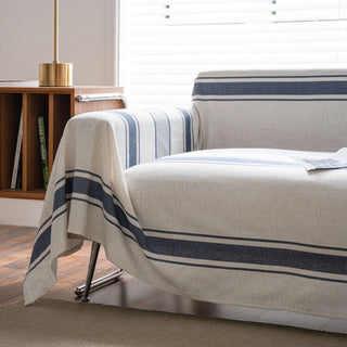 Coastal Striped Sofa Cover