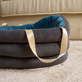 Corduroy Comfort Pet Basket