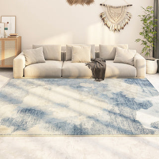 Easy Clean Rug Ocean Mist Spillproof Pet-Friendly Living Room Large Runner Rug