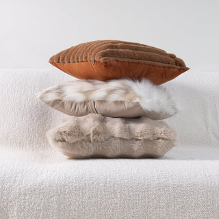 Faux Fur Pillow Cover Set