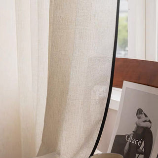 French-Style Linen Sheer Curtain