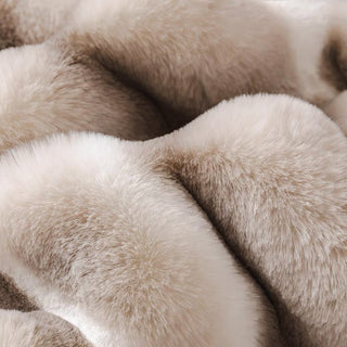 Luxe Faux Fur Layered Sofa/Couch Cover