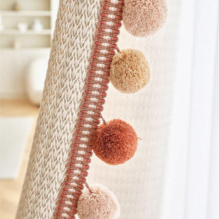 Thickened Pom-Pom Edge Curtain