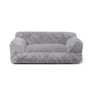 Ultra-Soft Faux Rabbit Fur Jacquard Warm Dog & Cat Bed