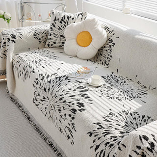 Abstract Floral Sofa Cover