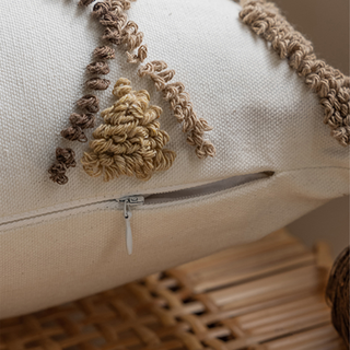 Boho Tassels Lumbar Pillow Cover