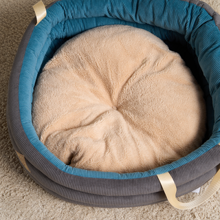 Corduroy Comfort Pet Basket