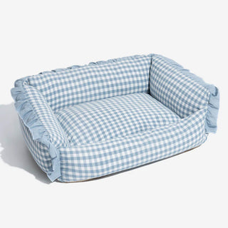 Fashion Ruffle Plaid Detachable Warm Dog & Cat Bed