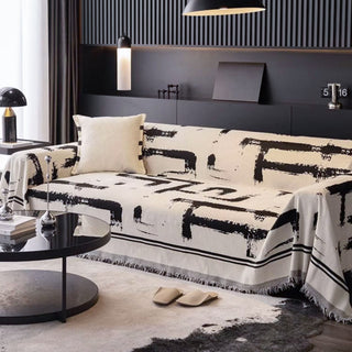 Monochrome Chic Sofa / Couch Cover