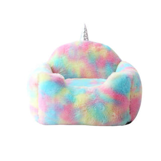 Rainbow Unicorn Plush Washable Warming Dog & Cat Bed