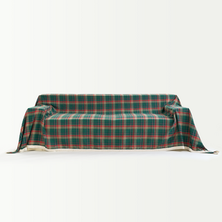 Christmas Cheer Plaid Sofa Cover