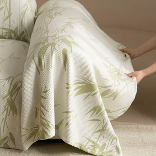 Cooling Bamboo Leaves Sofa / Couch Cover - Final Sale