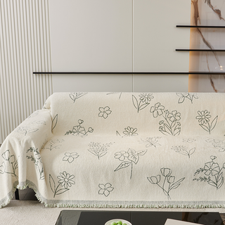 Cozy Winter Florals Sofa Cover